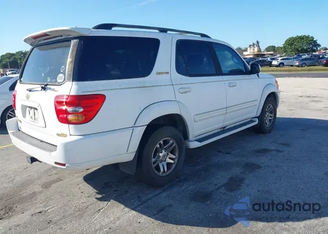 2004 Toyota Sequoia Limited V8 z USA, uszkodzony, nr VIN 5TDZT38A34S229742